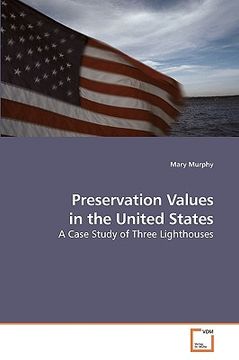 portada preservation values in the united states (en Inglés)