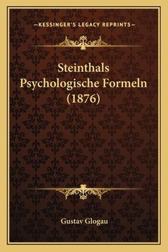 portada Steinthals Psychologische Formeln (1876) (en Alemán)