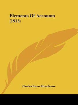 portada elements of accounts (1915) (en Inglés)