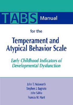 portada manual for the temperament and atypical behavior scale (tabs): early childhood indicators of developmental dysfunction (in English)