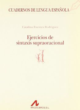 portada Ejercicios de sintaxis supraoracional (d) (Cuadernos de lengua española)