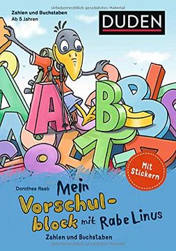 portada Mein Vorschulblock mit Rabe Linus (3): Zahlen und Buchstaben (Einfach Lernen mit Rabe Linus) (en Alemán)