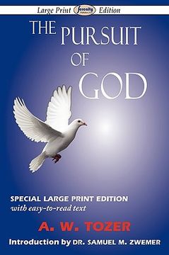 portada the pursuit of god (large-print edition) (in English)