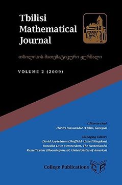 portada tbilisi mathematical journal volume 2 (2009) (en Inglés)