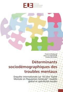 portada Déterminants sociodémographiques des troubles mentaux (OMN.UNIV.EUROP.)