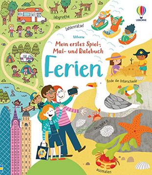 portada Mein Erstes Spiel-, Mal- und Ratebuch: Ferien (en Alemán)