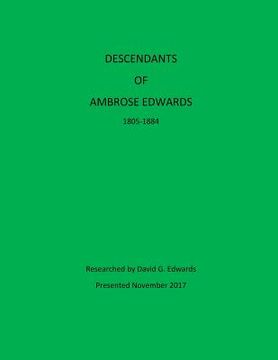 portada Descendants of Ambrose Edwards (en Inglés)