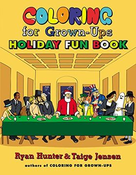 portada Coloring for Grown-Ups Holiday fun Book (in English)