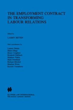 portada the employment contract in transforming labour relations (en Inglés)