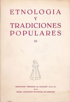portada Etnología y Tradiciones Populares iii