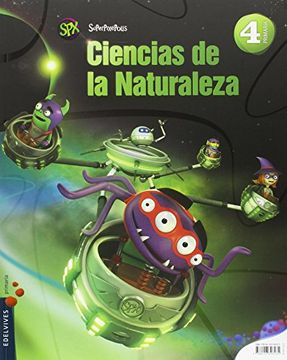 portada Ciencias de la Naturaleza 4º Primaria (Superpixépolis)