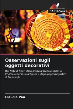 portada Osservazioni sugli oggetti decorativi (en Italiano)