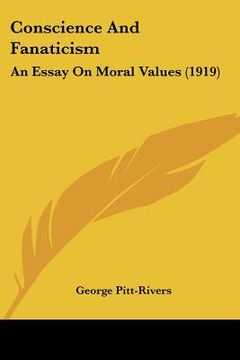 portada conscience and fanaticism: an essay on moral values (1919) (en Inglés)