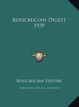 portada rosicrucian digest 1939 (en Inglés)