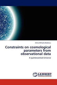 portada constraints on cosmological parameters from observational data (en Inglés)