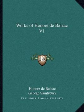 portada works of honore de balzac v1 (en Inglés)