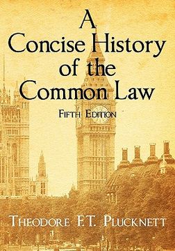 portada a concise history of the common law (en Inglés)