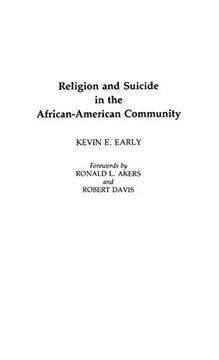 portada Religion and Suicide in the African-American Community (Contributions in Afro-American & African Studies) (in English)