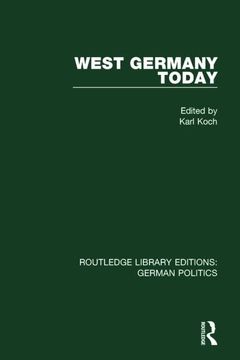 portada West Germany Today (Rle: German Politics) (en Inglés)