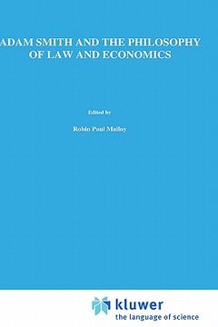 portada adam smith and the philosophy of law and economics (en Inglés)