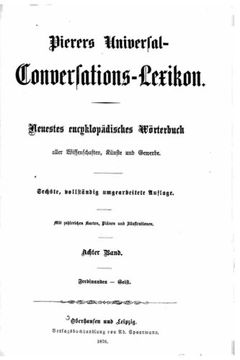 portada Pierers Universal-Conversations-Lexikon. Neuestes Encycklopädisches Wörterbuch (German Edition)