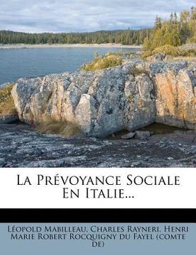 portada La Prévoyance Sociale En Italie... (in French)