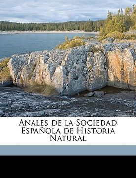 portada anales de la sociedad espa ola de historia natural volume t. 15 (in English)