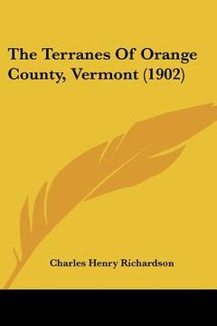 portada the terranes of orange county, vermont (1902) (en Inglés)
