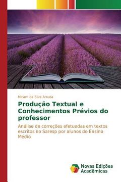 portada Produção Textual e Conhecimentos Prévios do professor (en Portugués)