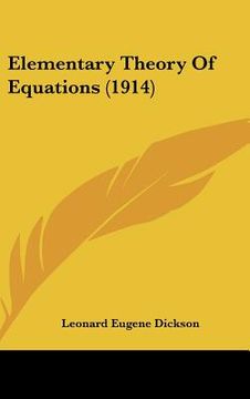 portada elementary theory of equations (1914)