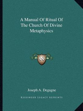 portada a manual of ritual of the church of divine metaphysics (en Inglés)