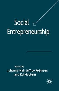 portada Social Entrepreneurship (en Inglés)