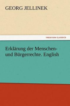portada erkl rung der menschen- und b rgerrechte. english (in English)