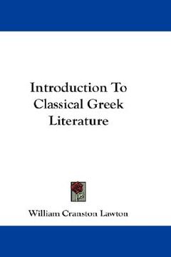 portada introduction to classical greek literature (en Inglés)
