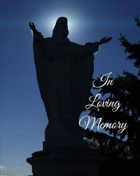 portada In Loving Memory: 8" x 10" - 2 Column White Paper - Funeral Guest Book, Memorial Service, Sign in Book (en Inglés)