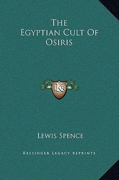 portada the egyptian cult of osiris (in English)