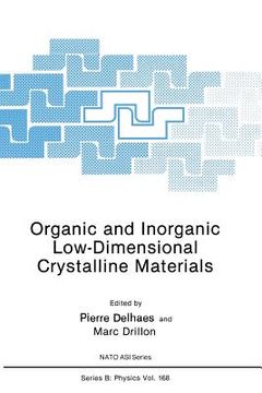 portada Organic and Inorganic Low-Dimensional Crystalline Materials (en Inglés)