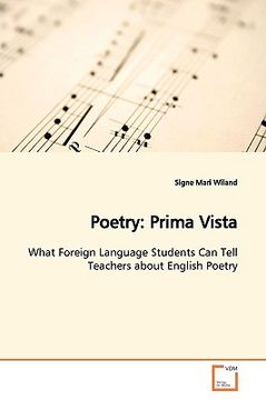 portada poetry: prima vista (en Inglés)