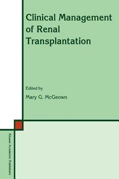 portada clinical management of renal transplantation (in English)