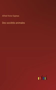 portada Des sociétés animales (en Francés)