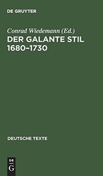 portada Der Galante Stil 16801730 (en Alemán)