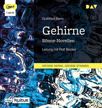 portada Gehirne. Rönne-Novellen: Lesung mit Rolf Becker (1 Mp3-Cd) (in German)