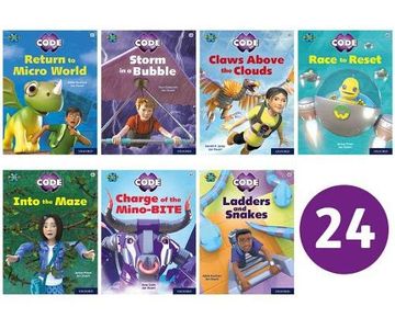 portada Project x Code: White and Lime Book Bands, Oxford Levels 10 and 11: Sky Bubble and Maze Craze, Class Pack of 24 (in English)