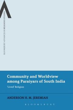 portada community and worldview among paraiyars of south india: 'lived' religion. anderson h.m. jeremiah