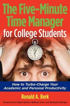portada the five-minute time manager for college students (in English)