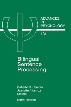 portada bilingual sentence processing (en Inglés)