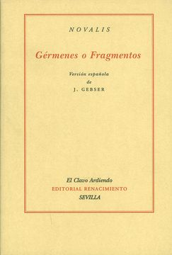 portada Gérmenes o Fragmentos (in Spanish)