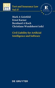 portada Civil Liability for Artificial Intelligence and Software (in English)