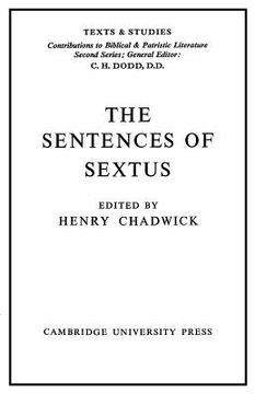 portada The Sentences of Sextus (en Inglés)