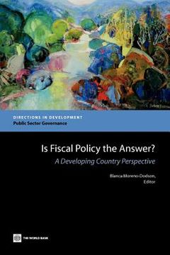 portada is fiscal policy the answer?: a developing country perspective (en Inglés)